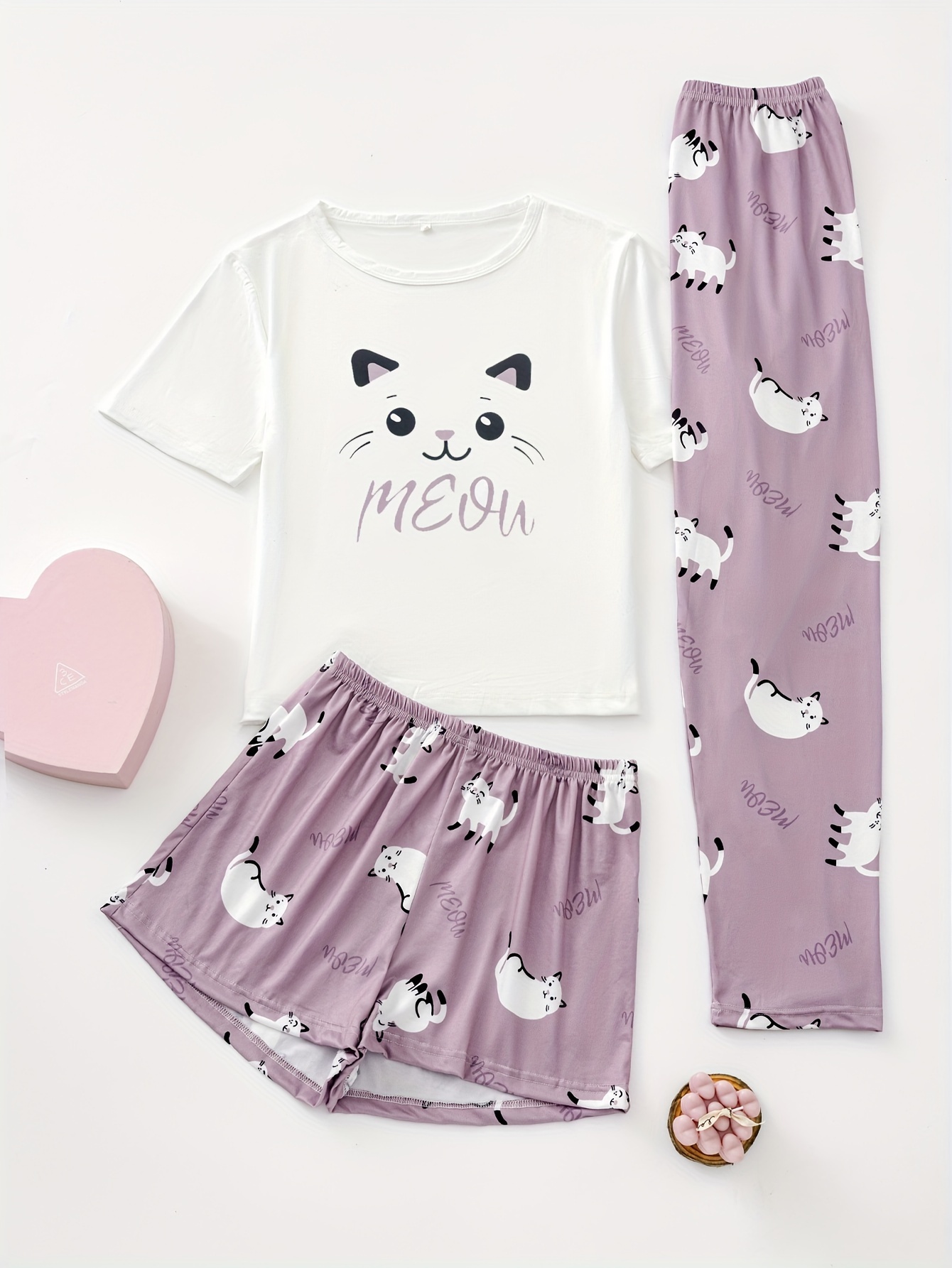 Girl's Cozy Animals Faux Fur Kitty Cat Pajama Set, Size 4 - Little Dreamers  Pajamas