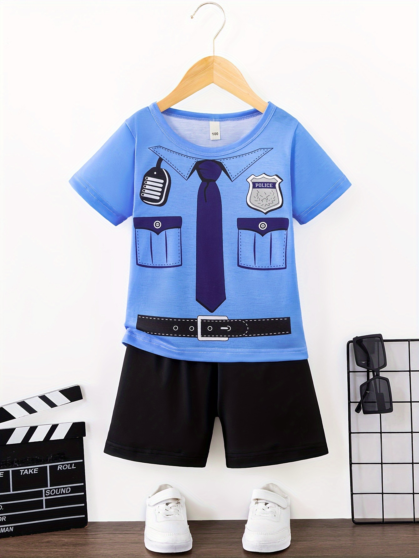 Disfraz Oficial Policía Niños Disfraces Policía Niños - Temu