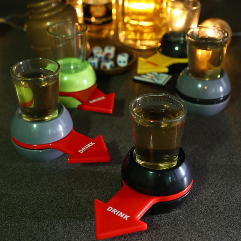 GIOCO DI SOCIETÀ per adulti DRINK SHOT Spinner da tavolo con