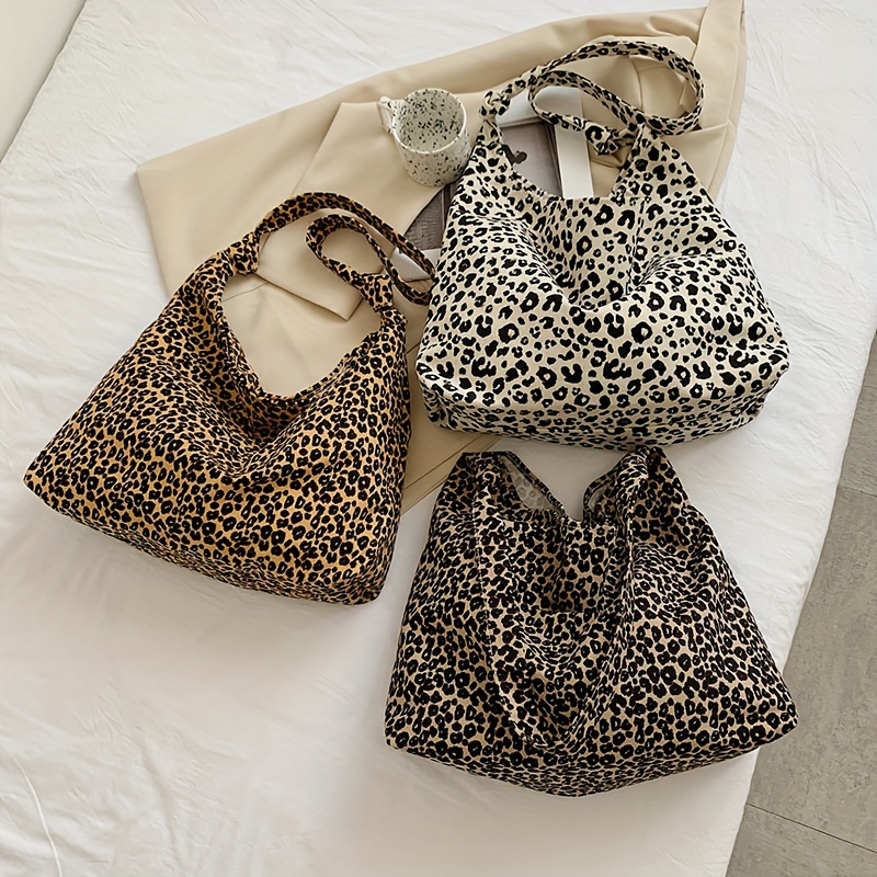 Leopard Print Rainbow Cheetah Womens Chain Shoulder Bag Tote Handbag Clutch  Hobo Purse with Zipper for Travel Casual