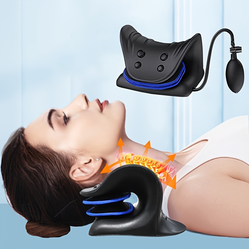 Eva Neck Shoulder Relaxer C shape Cervical Traction Device - Temu