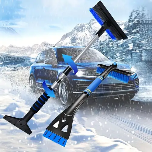 Car snow brush, car windshield removable snow cleaner with foam grip, car,  off-road vehicle, truck