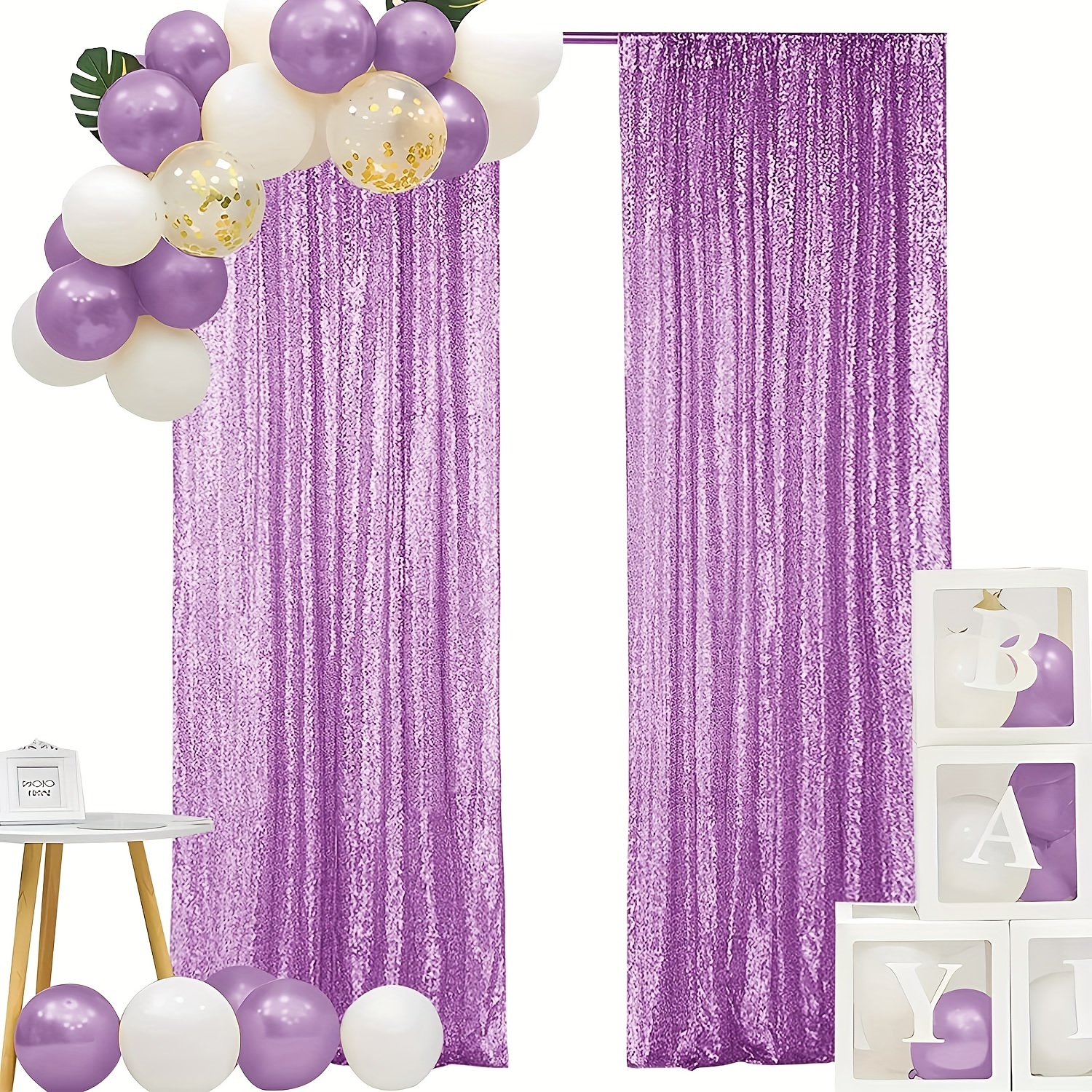  SIGOUYI Cortinas de ventana, cenefas de campo lavanda para  ventanas, cortinas de cocina con lazos de 52 x 45 pulgadas, cortina  ajustable con bolsillo para barra de globo, para ventana pequeña