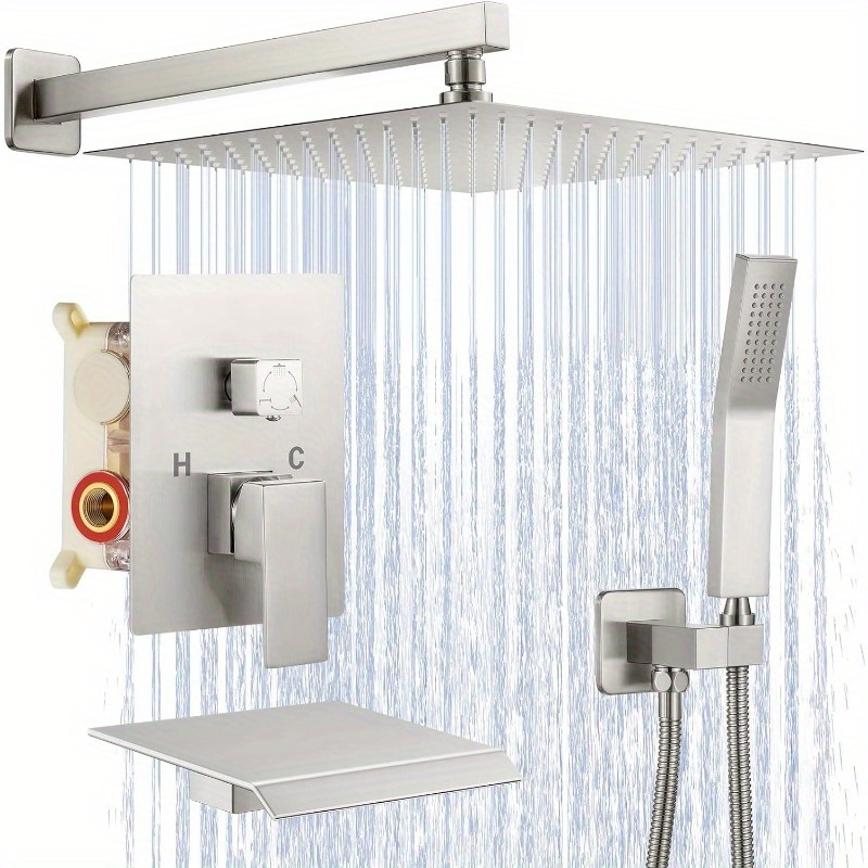 Sistema de ducha Juego combinado de ducha dorada cepillada Grifos