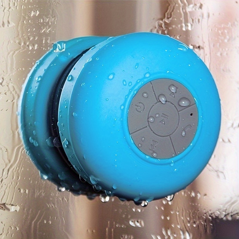 Enceinte Bluetooth Douche Portable, Haut-Parleur De Douche sans Fil IPX6  Waterproof Enceinte Douche Bluetooth Étanche Radios De Douche TWS Stéréo  pour Pool, Salle De Bain, Piscine,Vert 