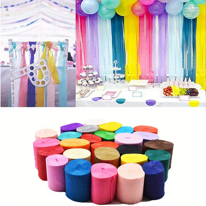 Crepe Paper Streamers Party Streamers In 6 Pastel Colors For - Temu Canada