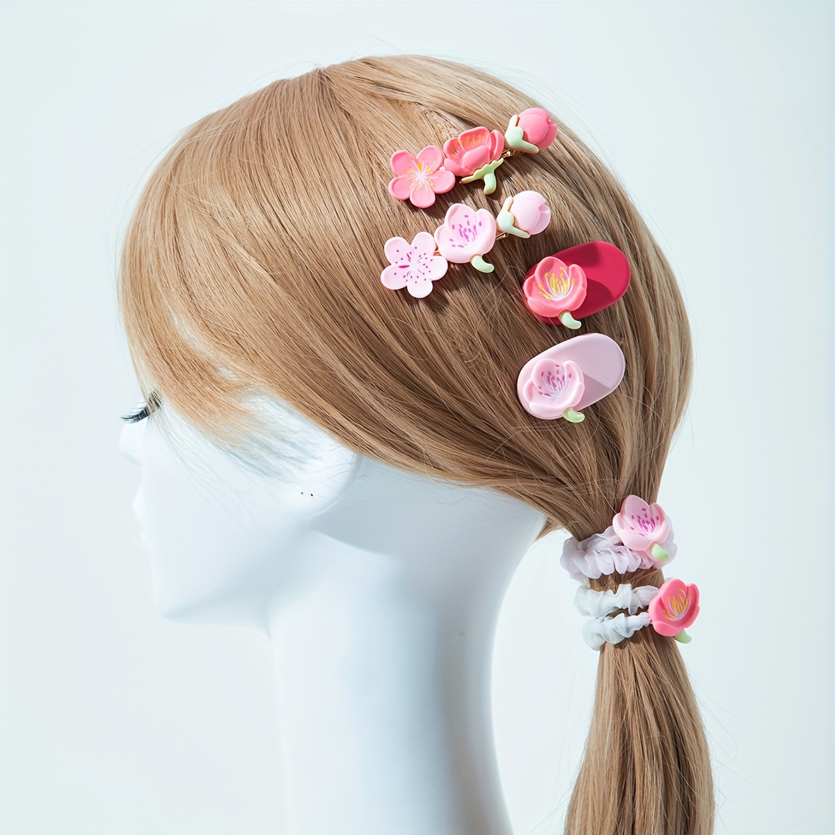 Mini pasadores de pelo de perlas para mujeres y niñas, 10 clips de pelo de  perlas artificiales dulces, clips de flores para fiestas, bodas 