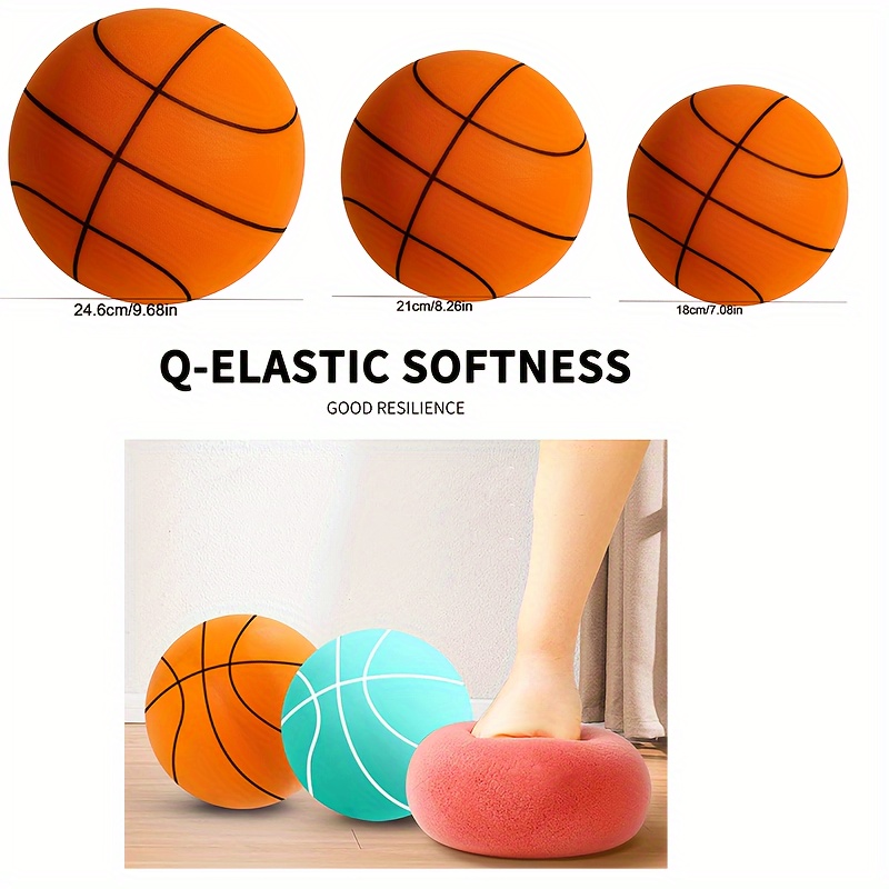 Baloncesto silencioso, balón silencioso de espuma para interiores, pelota  de entrenamiento para interiores, pelota silenciosa de fácil agarre para