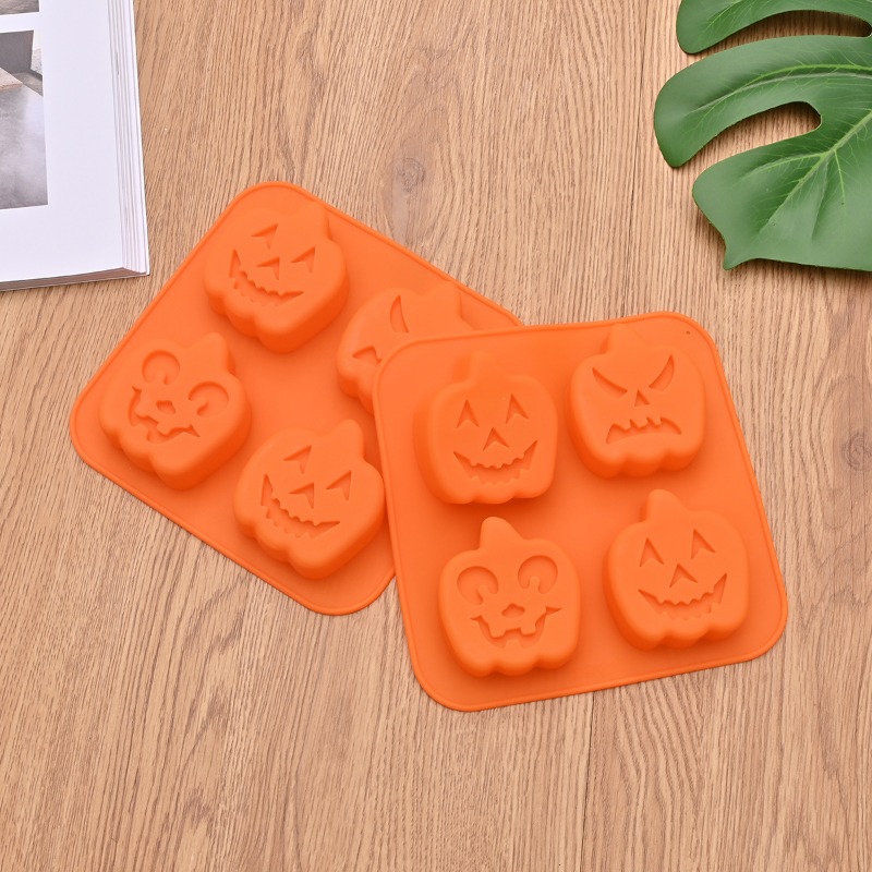 3D Pumpkin Silicone Cake Mold Jack-O-Lantern Spooky Halloween Party Cake  Decorating Top Mold Pan Holiday Bakeware Baking Tray - AliExpress