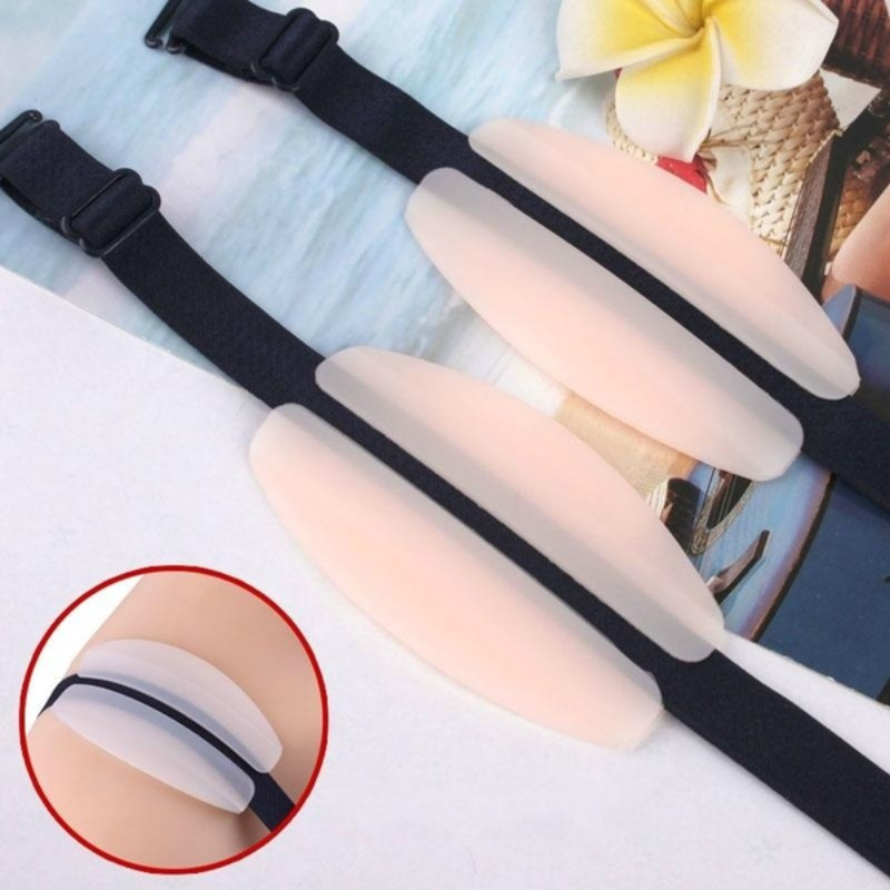 1Pair Silicone Shoulder Pad Soft Bra Strap Holder Cushions Non Slip Shoulder  Strap Pads Holder Bra Relief Pain for Woean