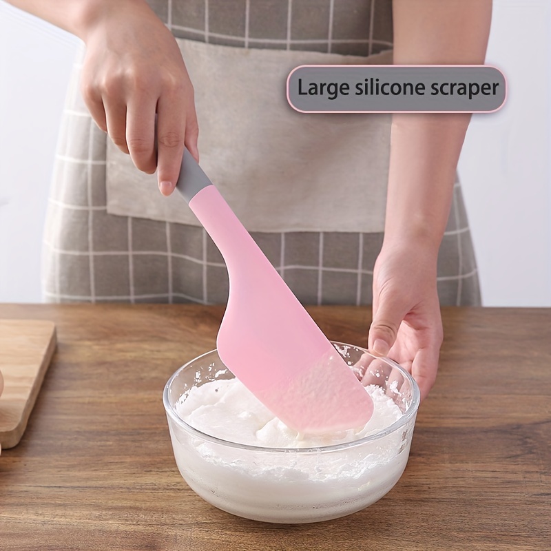 1pc large silicone scraper baby supplementary food scraper tool