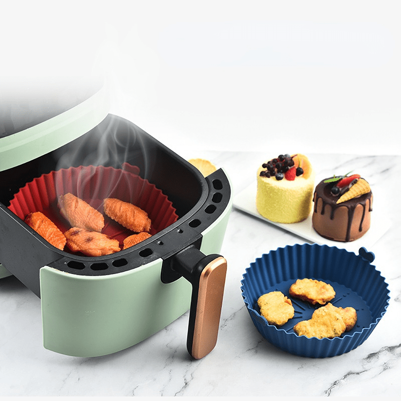 Double Air Fryer Accessories For Foodi Dz201 Dz401 Silicone Baking Pan Cake  Mold Rectangular Bread Pan Muffin Cupcake