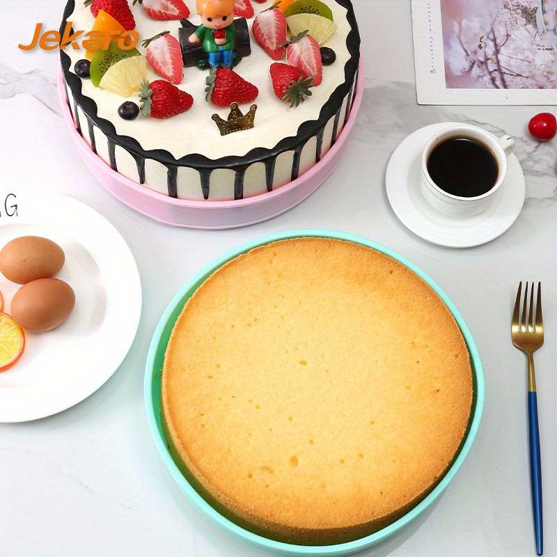 1pc Silicone Cake Pan Non Stick Round Cake Molds For Baking - Home &  Kitchen - Temu