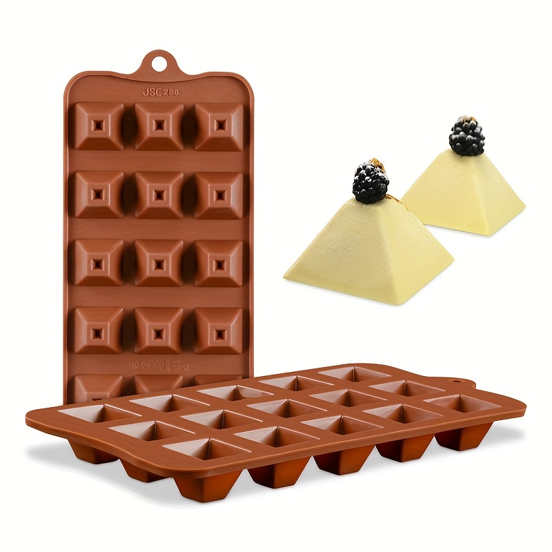 3 Pieces Silicone Break Apart Chocolate Moulds,Silicone Square  Mold,Non-Stick Candy Chocolate Bar Mold,Reusable Candy Protein Silicone Chocolate  Candy Molds 