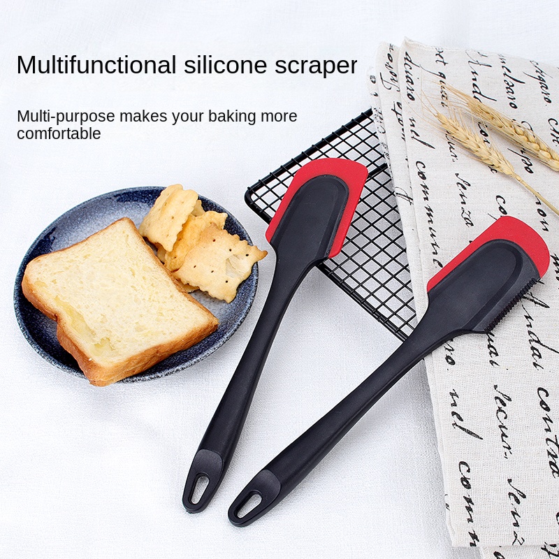 butter spreader, peanut butter spreader, silicone scraper, non-stick spatula,  jam scraperSilicone Cake Scraper Portable Cream Spreader Multipurpose  Baking Spatula 