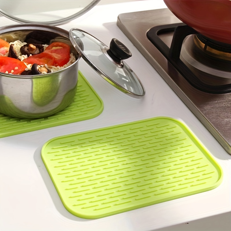 The Ultimate Kitchen Counter Solution: Silicone Drying Mat, Trifold Dish  Drainer, Hot Pot Holder & Non-slip Sink Mat - Dishwasher Safe! - Temu