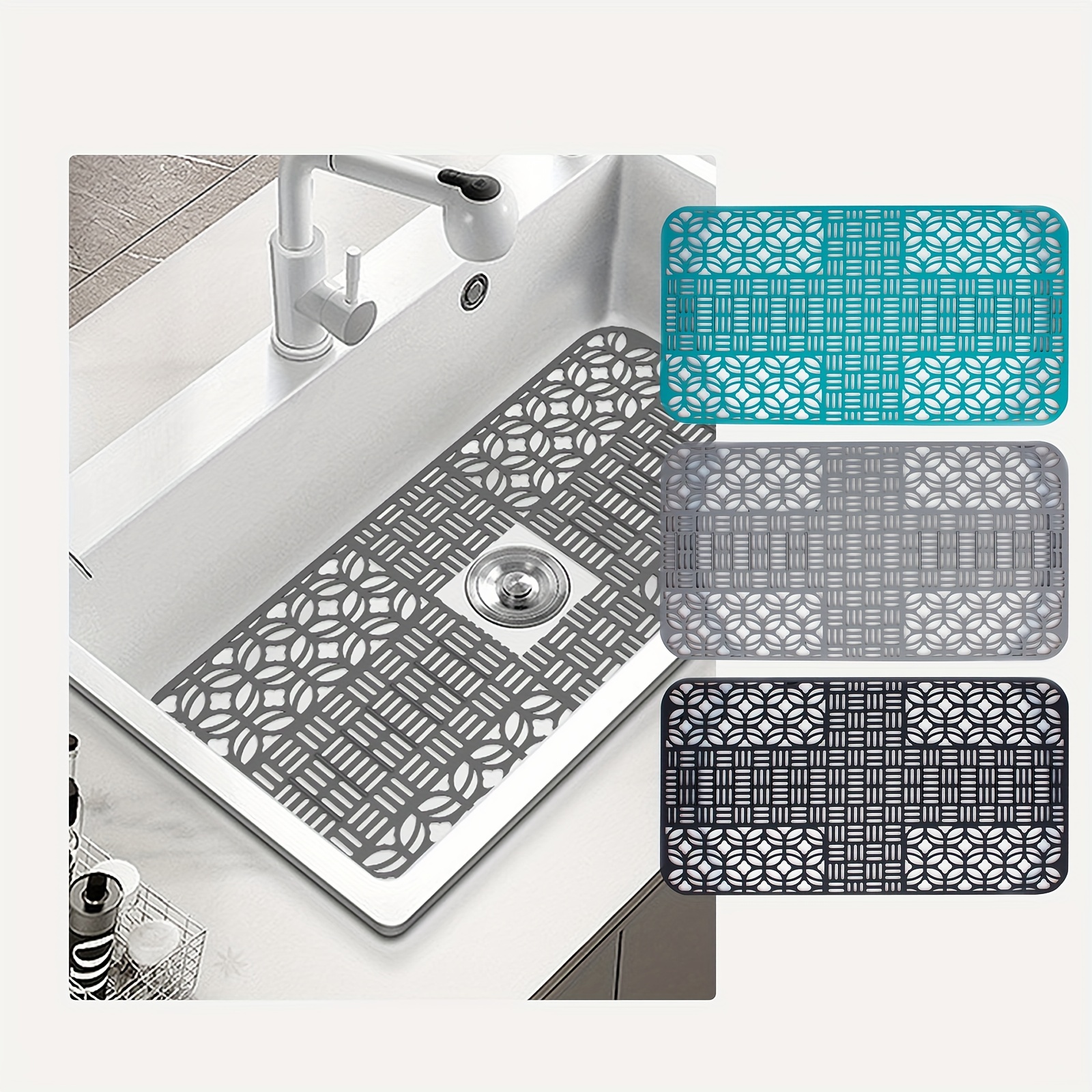 Silicone Kitchen Sink Mat - Temu