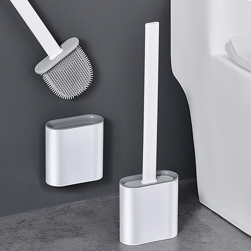 3 Pack Flexer Silicone Toilet Brush,Toilet Brush and Holder Flat Head Flexer Brush for Toilet Rubber Toilet Brush, Deep Cleaning Flexersilicone