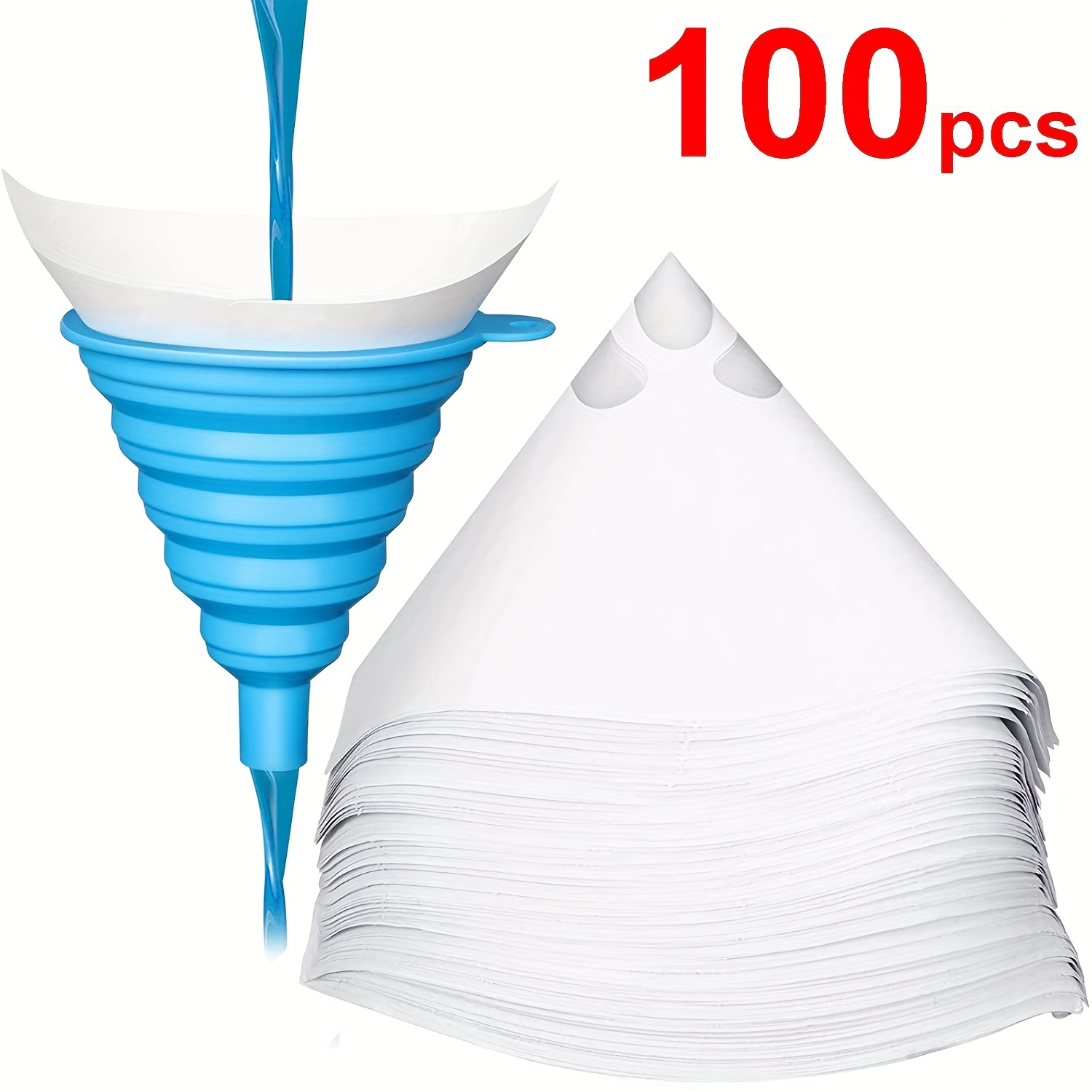 30 Pcs Paint Filter 100 mm Plastic Paint Strainer with Fine Nylon Mesh  Reusable Industrial Nylon Mesh Paint Filter for Filter Oil, Water Based Oil