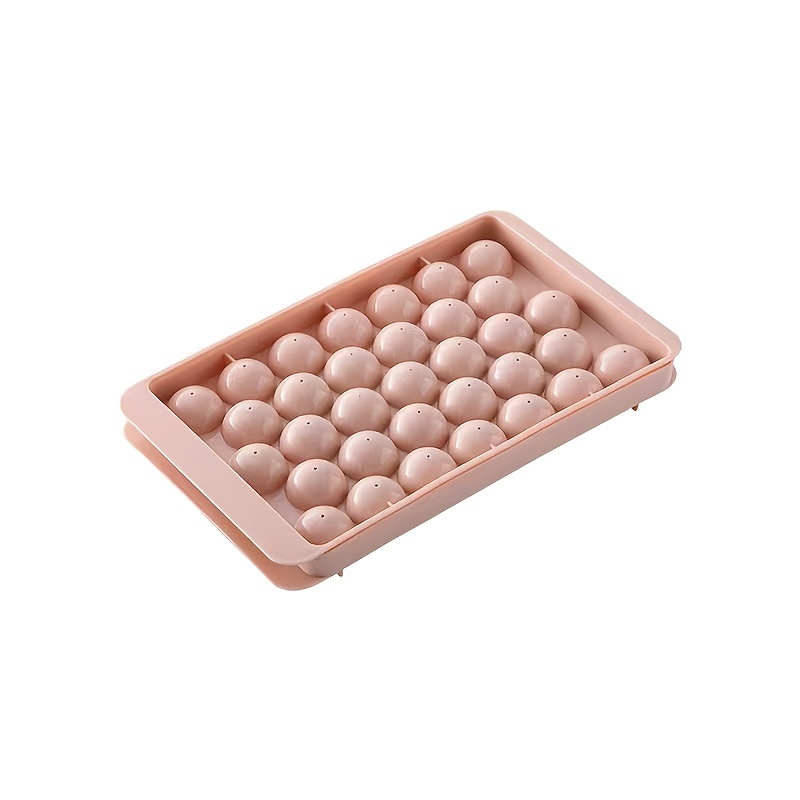  Ball Shaped multi-grid Ice Cube Tray (Pink): Home & Kitchen