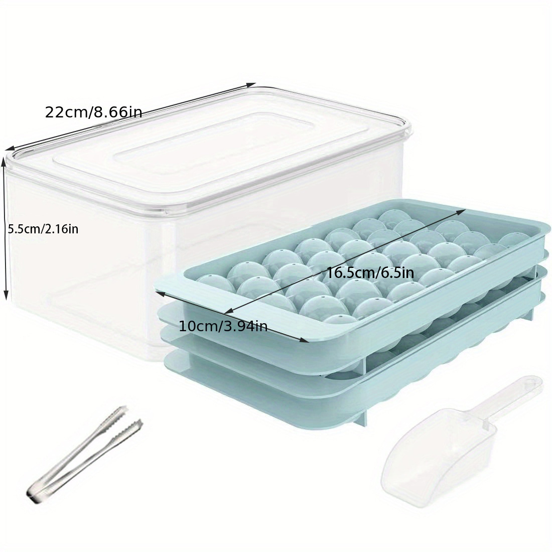 Silicone Ice Cube Tray create Square/Diamond Shaped Ice Cubes w Lid Easy  Release
