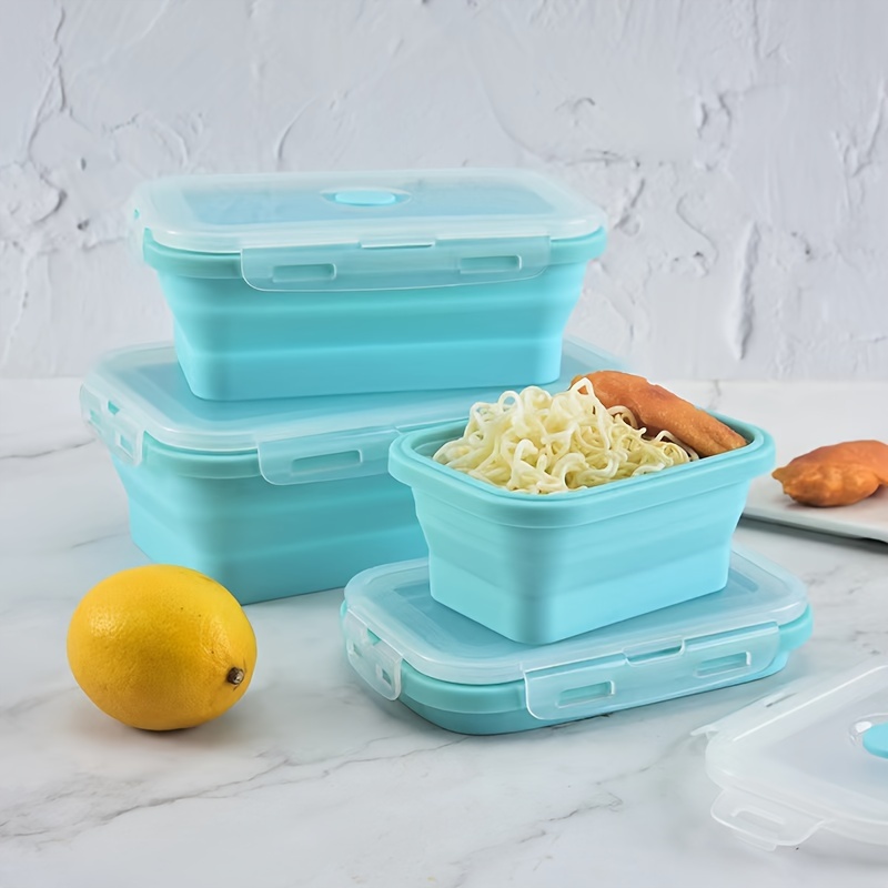 Silicone Food Storage Container Set, Sealed Stackable Lunch Lunch Box With  Lid, Snack Box, School Office Camping Excursion, Storage Crisper Box, Bpa  Free, Kitchen Accessories - Temu Mexico