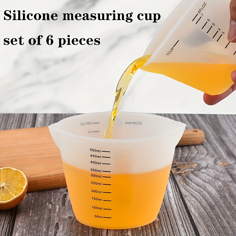 Nicpro Reusable Silicone Measuring Cup Kit Measuring Cups - Temu