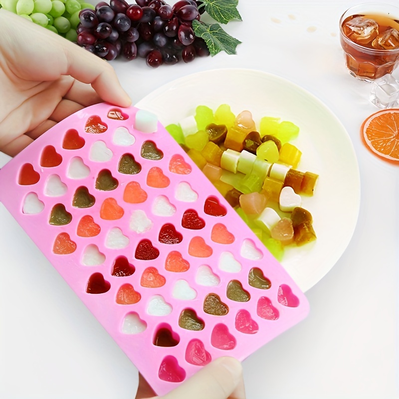 Mini 55hole Heart Shape Silicone Mold For Candy Chocolate Cake Mould Baking  DIY Ice Tray Food Safe Kitchen Accessiory Ice Cube - AliExpress