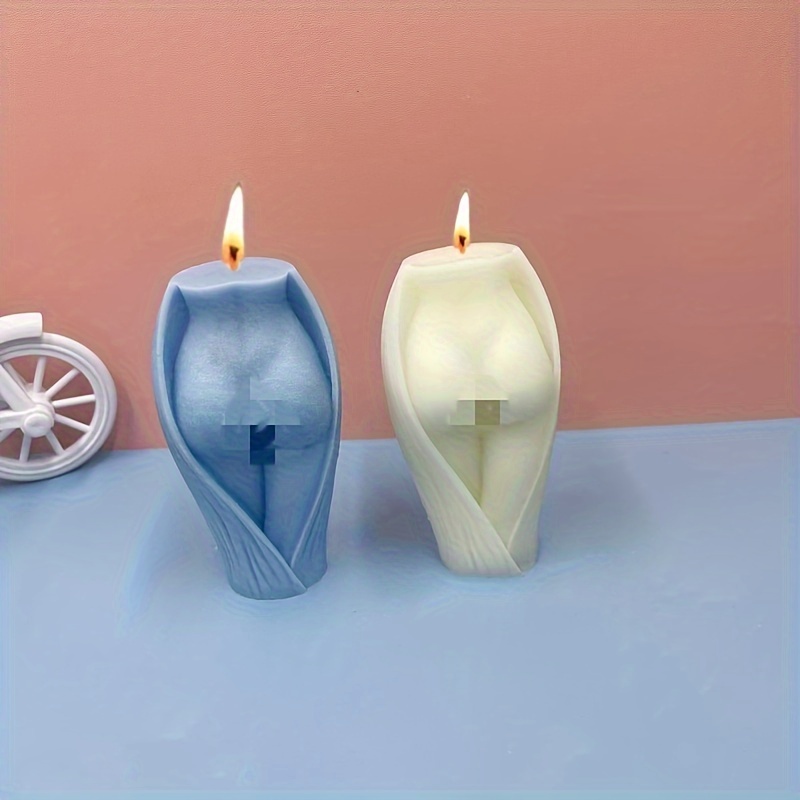 Paquete de 2 moldes de resina para velas con forma de nudo pequeño, molde  de silicona geométrico para velas, nudo de línea geométrica molde  ShuxiuWang 1327537015192