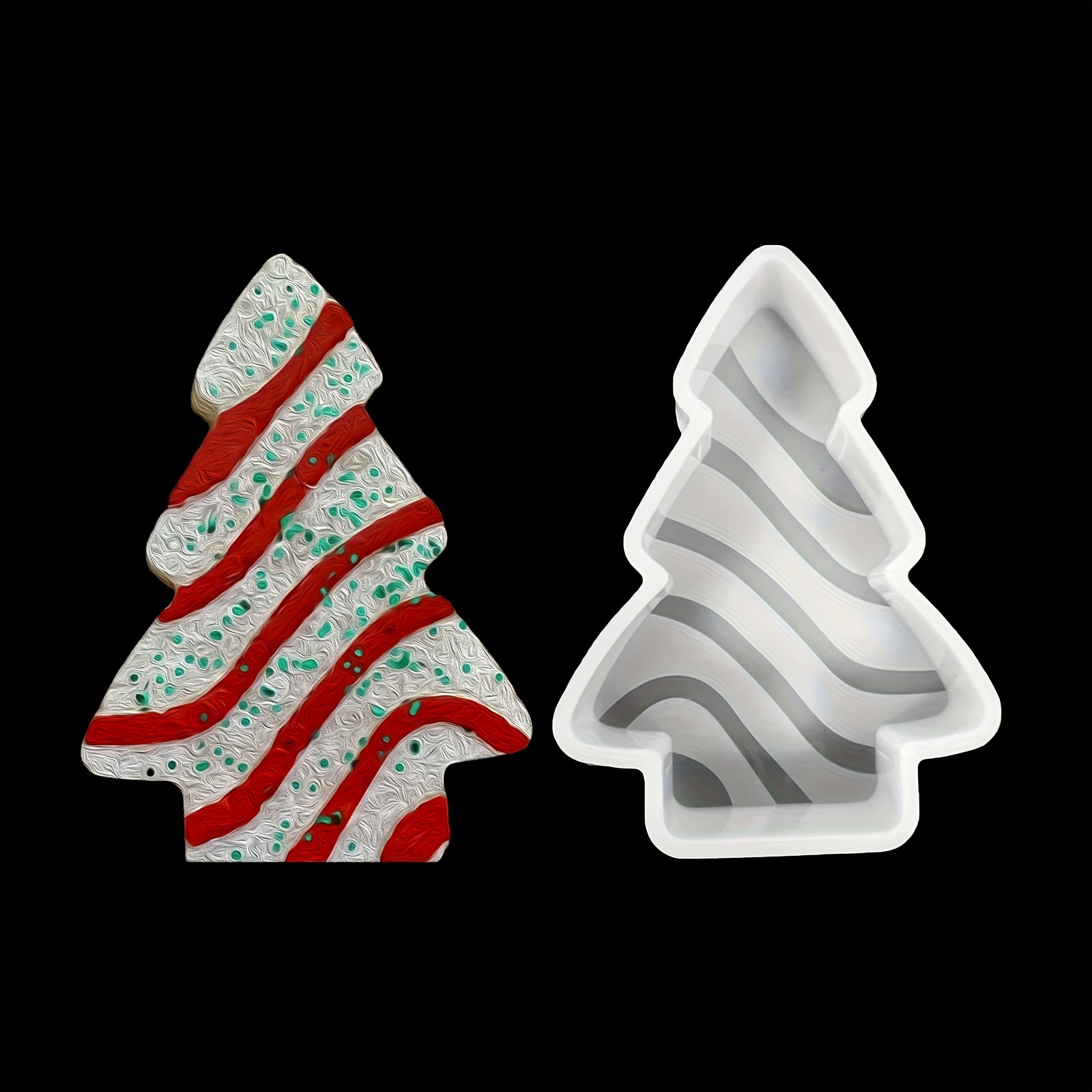 3 Pack Christmas Silicone Molds, Large Size Xmas Baking Mold for Mini  Cakes, Handmade Soap, Chocolate, Jello, Candy and Candles,With Christmas  Tree