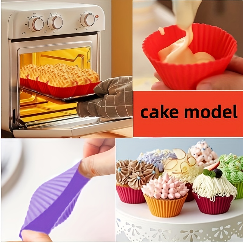 Moule à gâteau antiadhésif en silicone pour friteuse à air, poêles à  muffins, four à micro-ondes, outils de cuisine