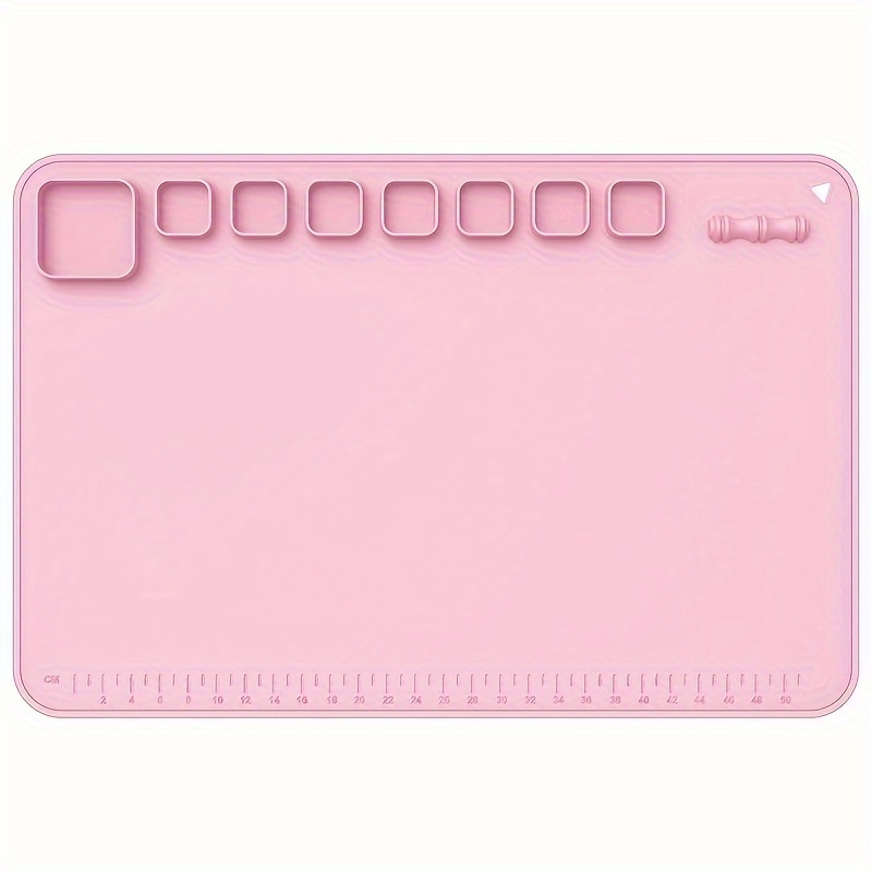Actvty Silicone Mats for Crafts, 15.7x 11.8 Silicone Mat for Resin, 3  Pack Silicone Craft Mat, Silicone Sheets for Crafts, Silicone Placemat  (Pink