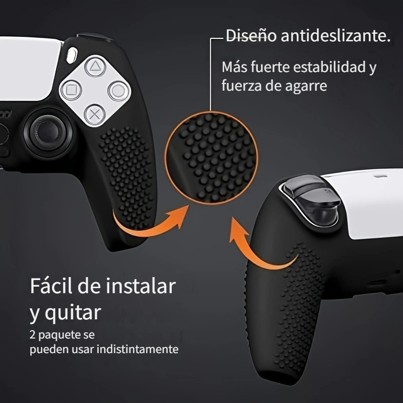 Funda protectora a prueba de polvo, carcasa de piel para consola de juegos  profesional para PS5 Slim
