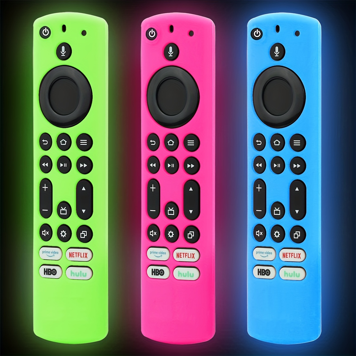  2pcs Firestick Lite Remote Cover Compatible with Fire TV Stick  Remote Lite 2020 (Glow in The Dark), Pinowu Firetv Silicone Cover Case with  Wrist Strap for Newest Voice Remote lite (Green