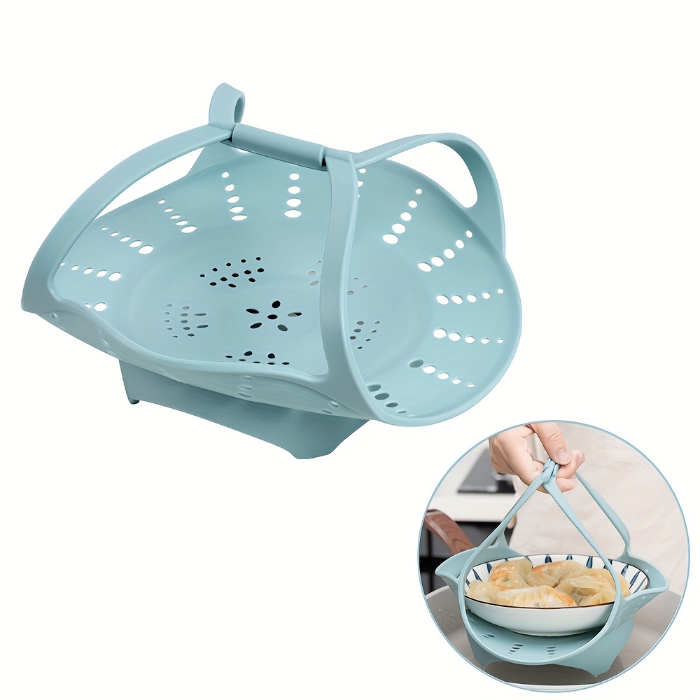 Home Hold Single round Plastic Steamer Steamer Rack Steaming Basket Cage  Drawer Steaming Rack Steamer Steamer New Chinese Style