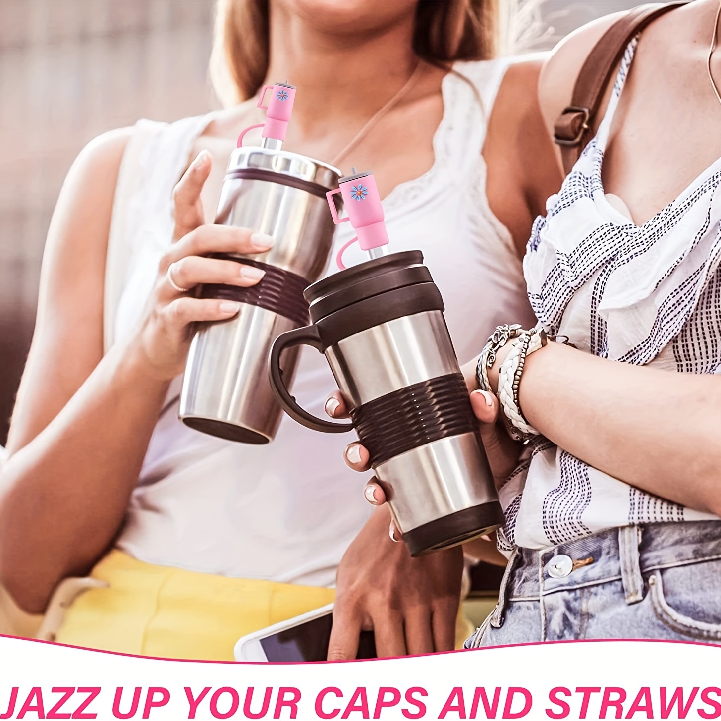 Silicone Straw Covers Cap Compatible with Stanley 20 30&40 Oz Cup, 10mm  Straw Toppers for Stanley 40…See more Silicone Straw Covers Cap Compatible