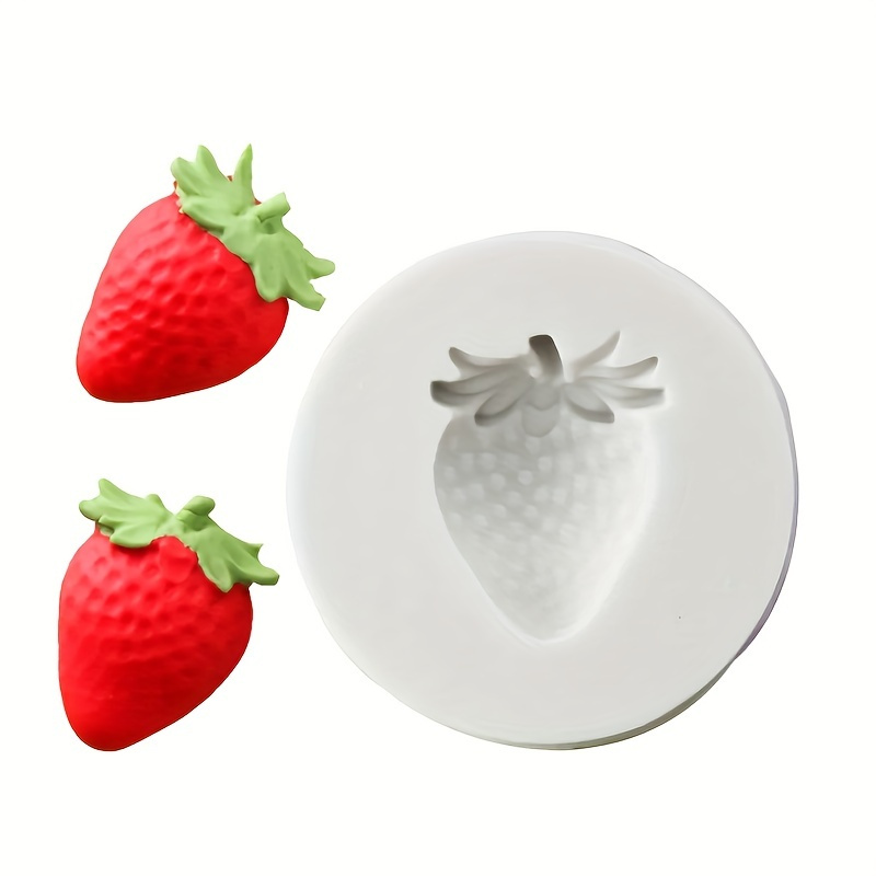 New Strawberry Shaped Silicone Mold Plaster Clay Silicone - Temu