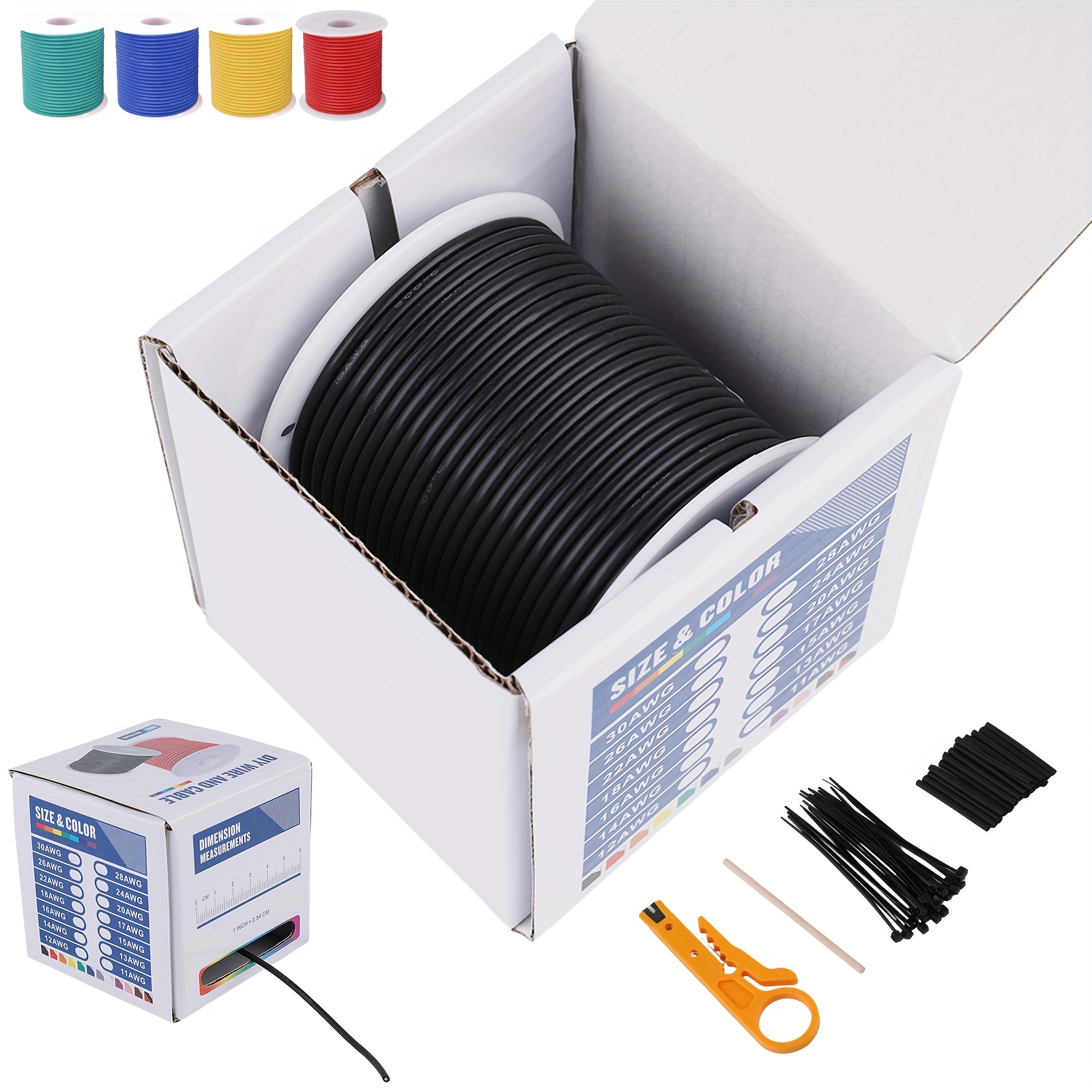 Tubo Organizador de Cables de 1.5m con 25mm de Diámetro - Tipo Espiral