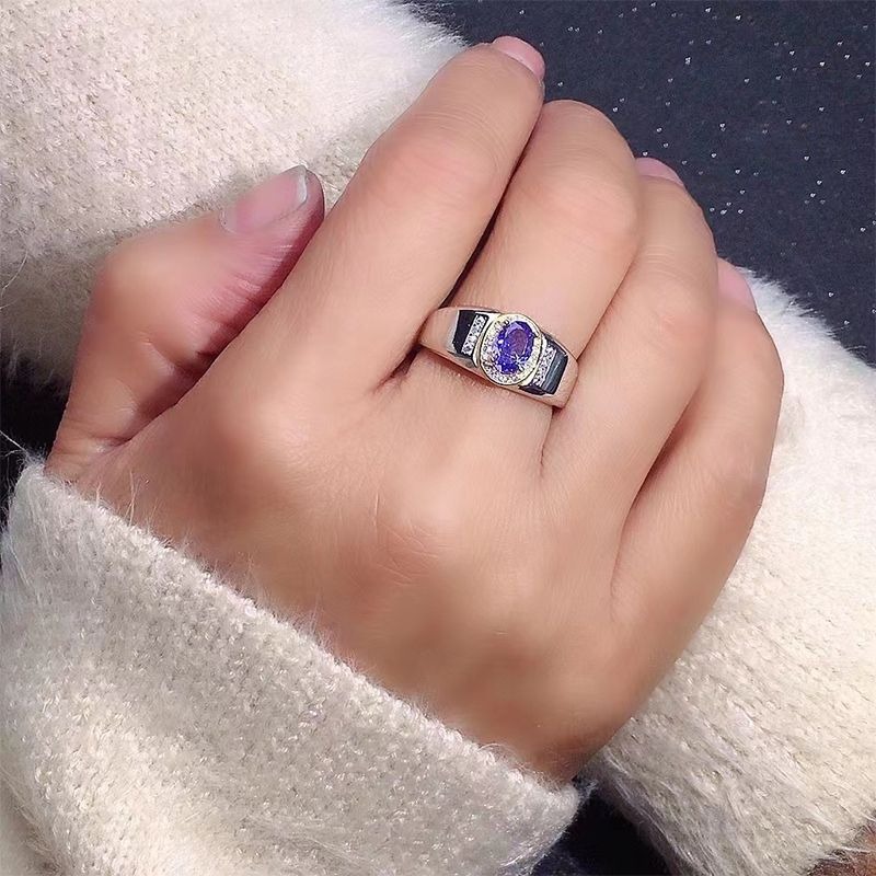 26.48 Carat Tanzanite and Diamond Ring