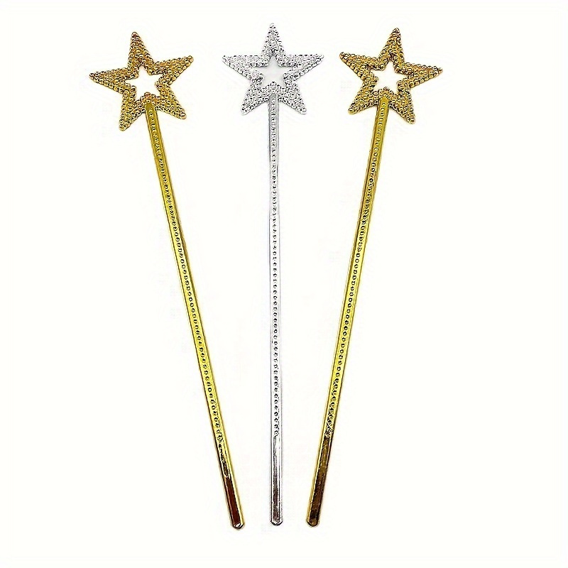 10Pcs fairy wands for adults Star Fairy Wand Gold Star Wand Shiny Star Wand