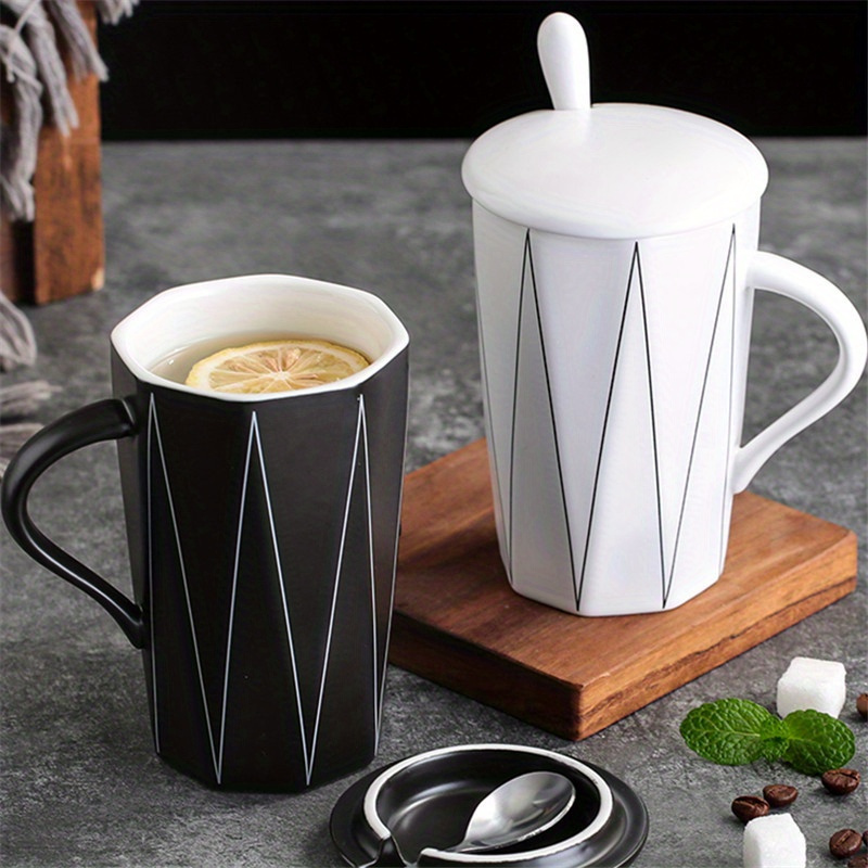 Elegantes tazas de café de cerámica de estilo europeo, aptas para  microondas y lavavajillas, capacid…Ver más Elegantes tazas de café de  cerámica de
