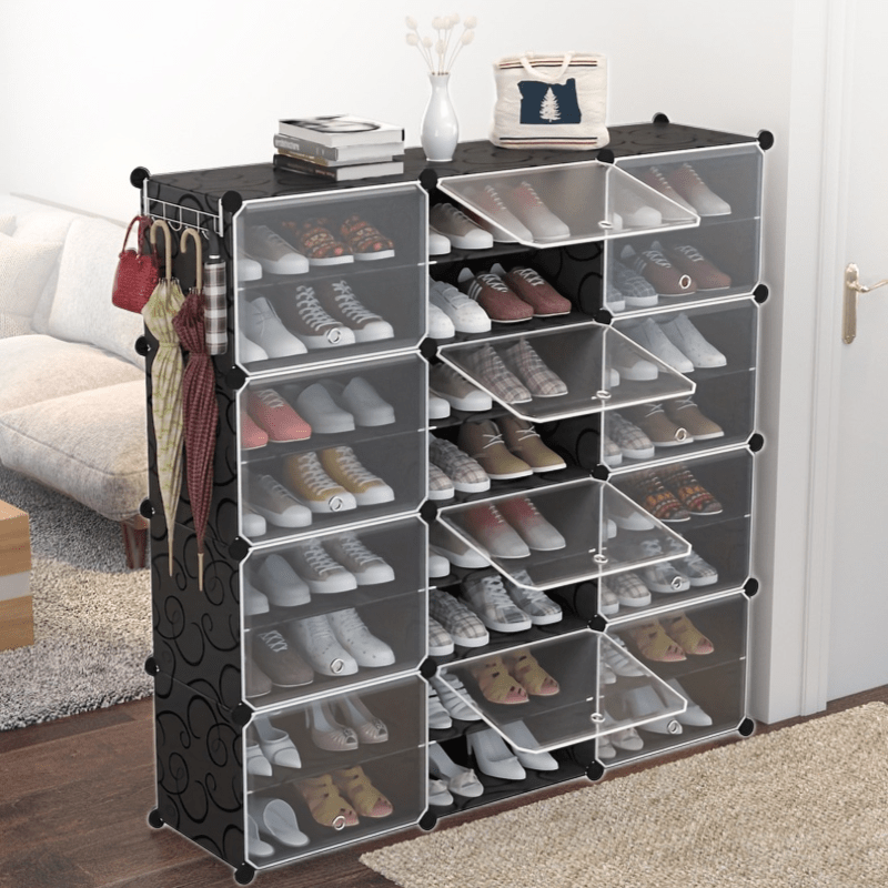 Small Narrow Shoe Shelf Multi-Layer Living Room Shoe Rack Space Saving  Economical Home Narrow Door Corner Seam Door Shoe Cabinet