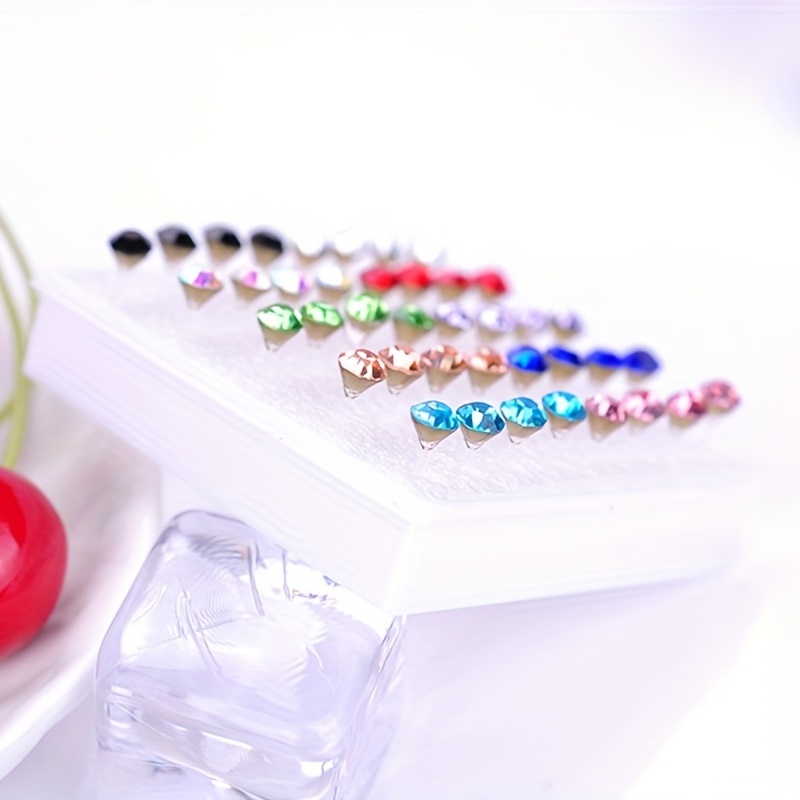 Clear Plastic Earrings - for Sports, Sensitive Ears, Silicone Post Medical  Grade