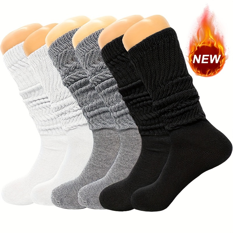 Two Tone Slouchy Socks Moisture Wicking Punk Y2k Fashion - Temu