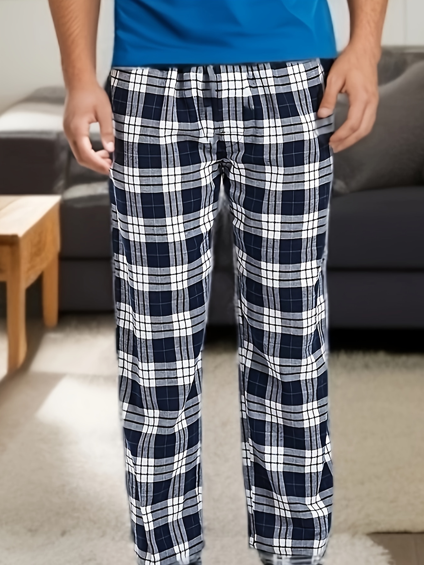 Men Plaid Pajamas Pants - Temu - Page 5