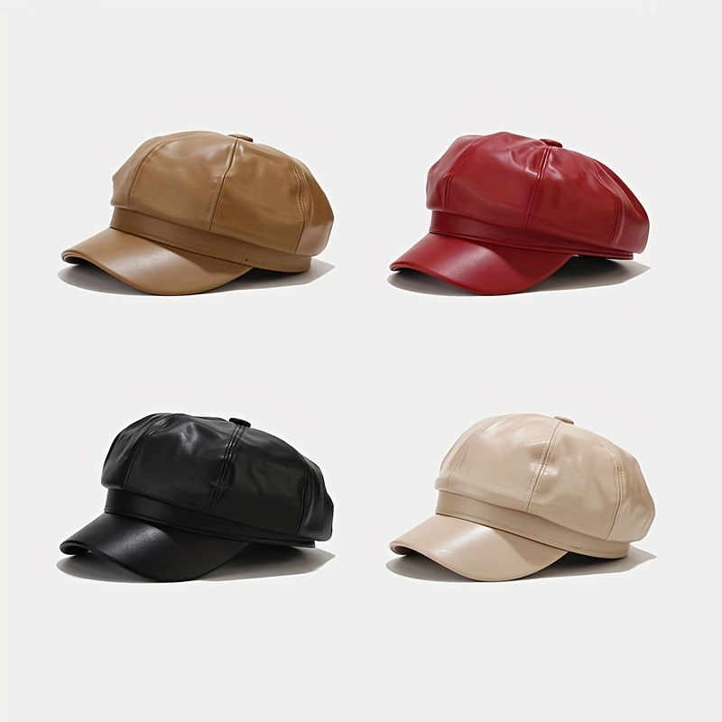  Gorra de béisbol de cuero de invierno sólido para hombre, gorra  negra cálida para otoño, gorras y sombreros (color caqui) : Ropa, Zapatos y  Joyería
