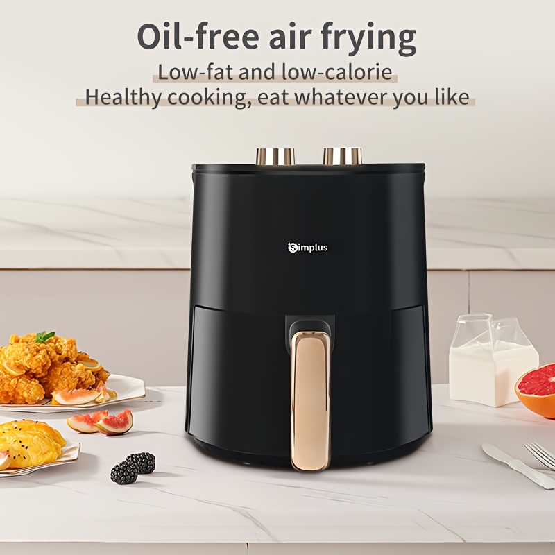 MOOSOO New Mini Small Air Fryer 2 Quart, Temp/Time Dial Control with Air  Fryer Cookbook & 50pcs Paper Liner