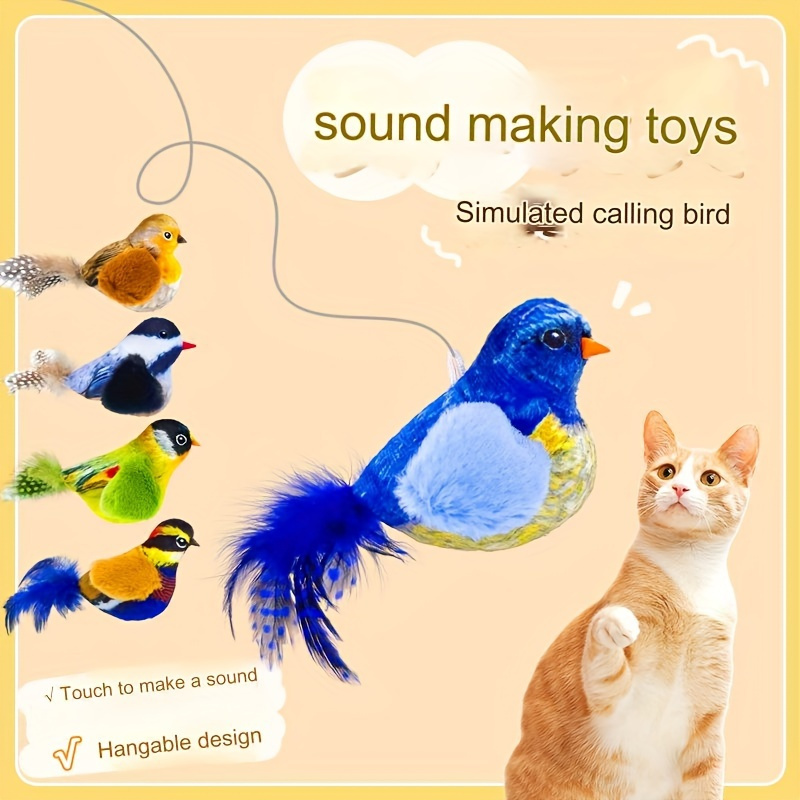 Simulation Bird Interactive Cat Stick Toy with Suction Cup Funny Feather  Bird for Kitten Play Chase Exercise Cat Toy Supplies - AliExpress