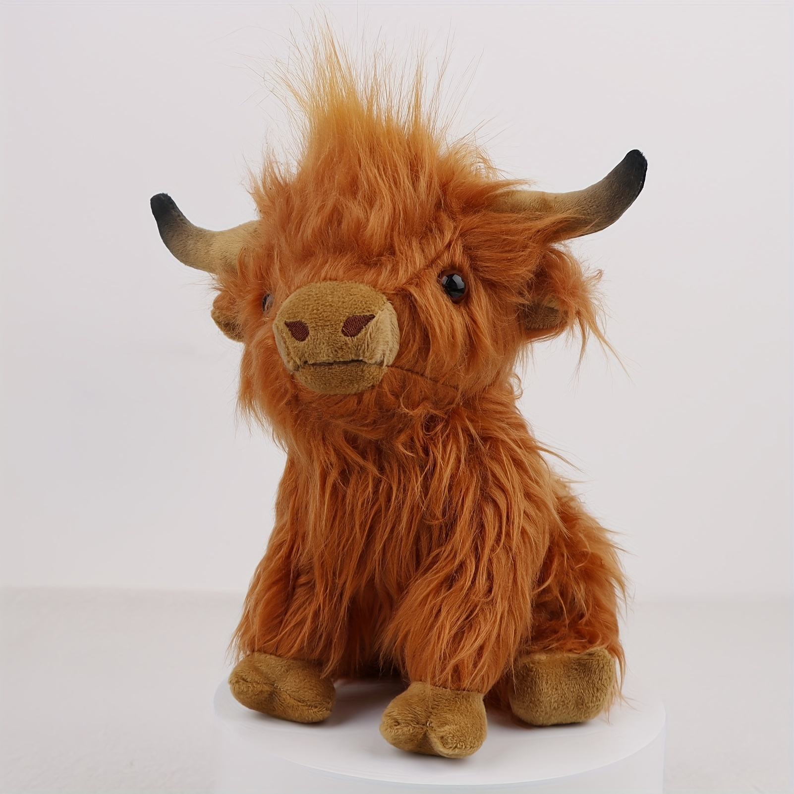 10.63in Simulation Highland Cow Plush Toy Cow Stuffed Toy Soft And  Comfortable Plush Figure Toy