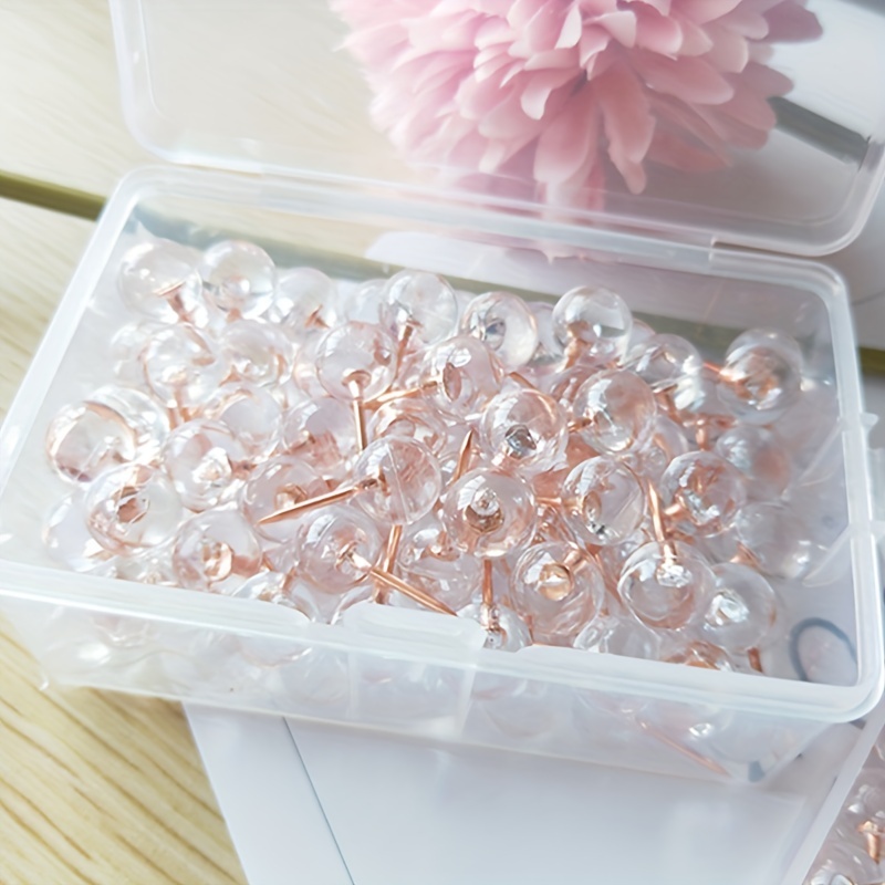 Rose Gold Push Pins: Secure Your Artworks Photos Documents - Temu